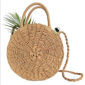 Straw Crossbody Bag Women Weave Shoulder Bag